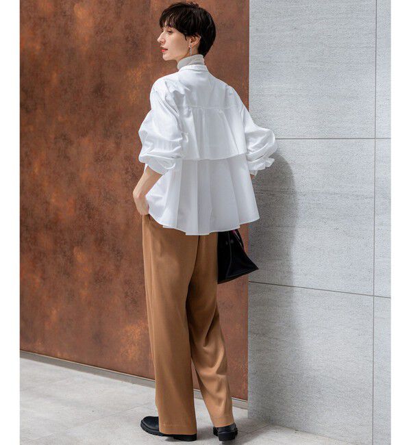 23区「【見上愛さん着用/Oggi10月号掲載/洗える】スエーディーサテン ワイド パンツ」|その他|