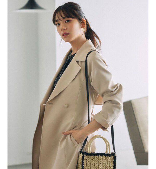 ANY SIS「【洗える】ライトミディトレンチ コート」|トレンチコート|