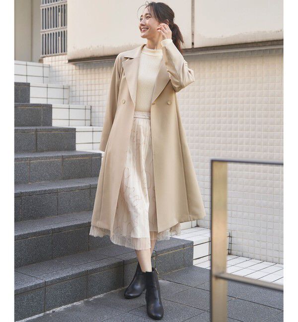ANY SIS「【洗える】ライトミディトレンチ コート」|トレンチコート|