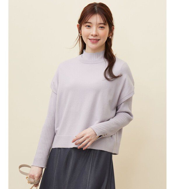 ANY SIS「【2SET】ニットベストツイン セット」|ニット・セーター|ラベンダー