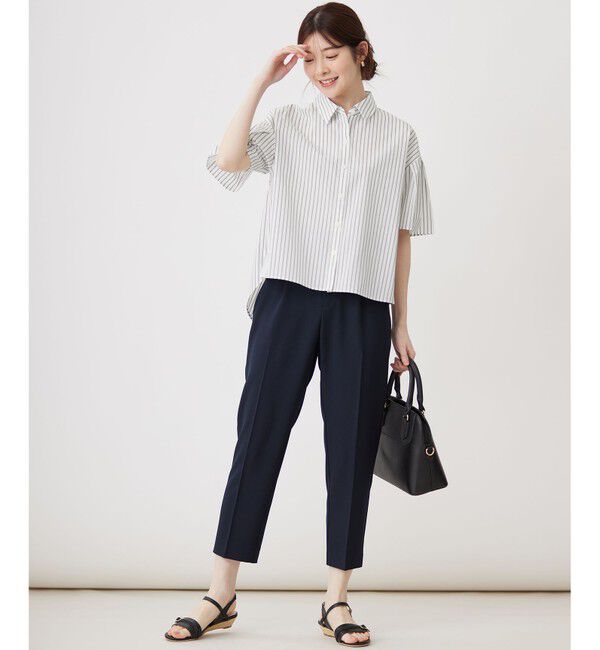 ANY SIS「【洗える】クロップド シャツ」|シャツ・ブラウス|