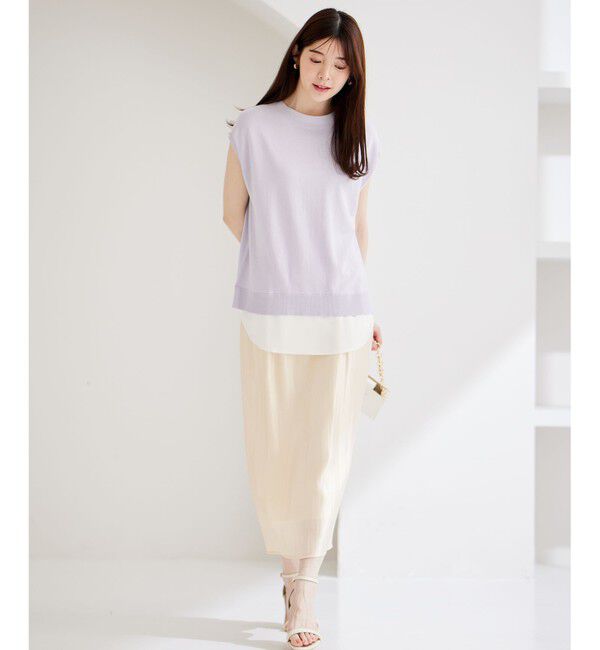 any SiS「【洗える】ソフトグリッターペンシル スカート」|スカート|