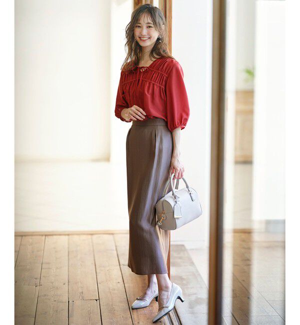 any SiS「【洗える】ソフトグリッターペンシル スカート」|スカート|