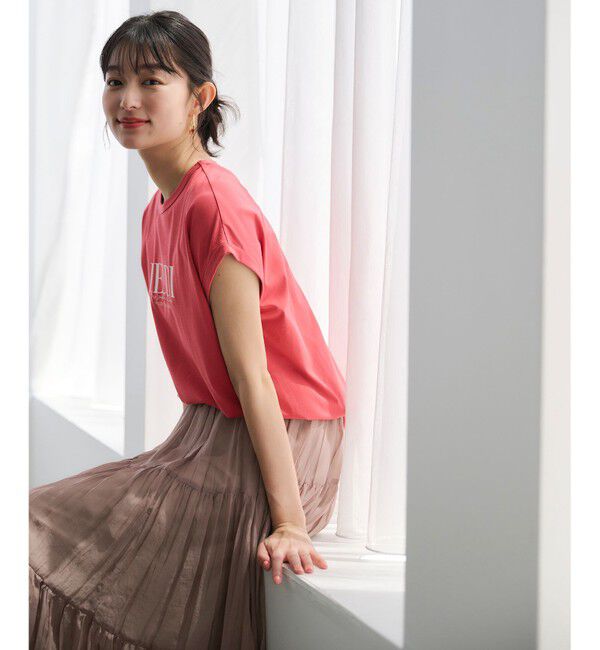 any SiS「【接触冷感・UVケア】冷感ロゴ Tシャツ」|Tシャツ・カットソー|