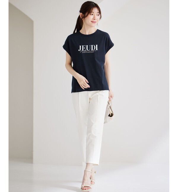 any SiS「【接触冷感・UVケア】冷感ロゴ Tシャツ」|Tシャツ・カットソー|