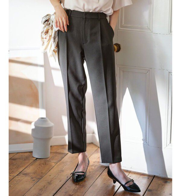 ANY SIS「【セットアップ対応】ビューティーツイルストレッチ テーパードパンツ」|その他|チャコール