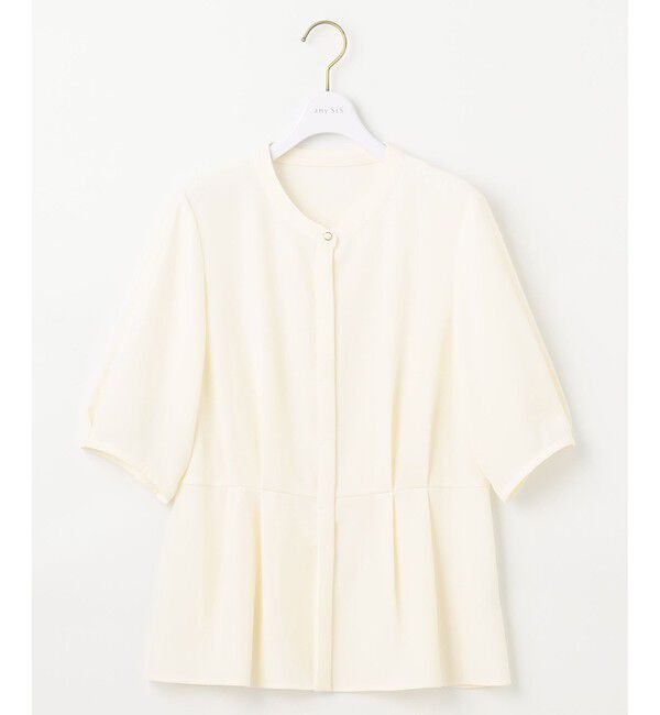 ANY SIS「【接触冷感・UVカット・速乾】コンフォートビューティサテン ブラウス」|シャツ・ブラウス|