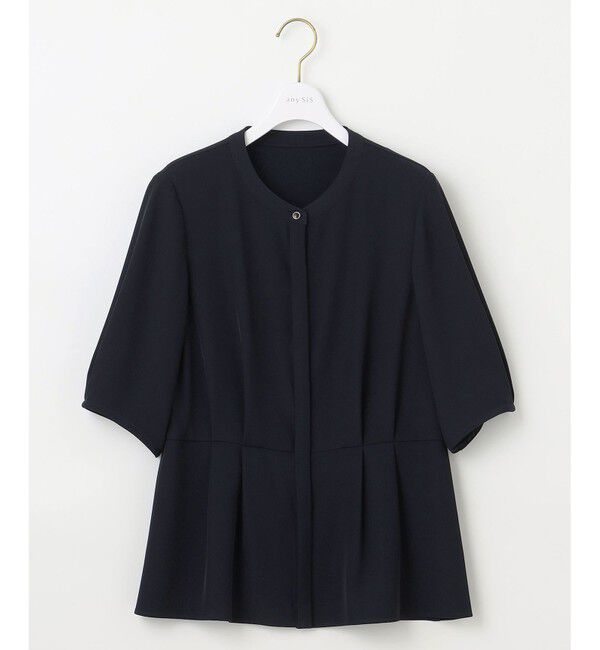 ANY SIS「【接触冷感・UVカット・速乾】コンフォートビューティサテン ブラウス」|シャツ・ブラウス|