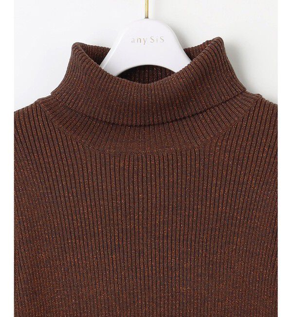any SiS「【2SET】ニードルジャンパースカート &times; ラメリブタートルニット セット」|スーツ|