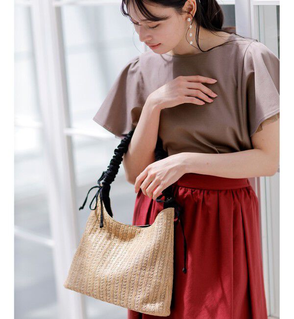 ANY SIS「シャーリングサマー バッグ」|ショルダー・メッセンジャー|ベージュ