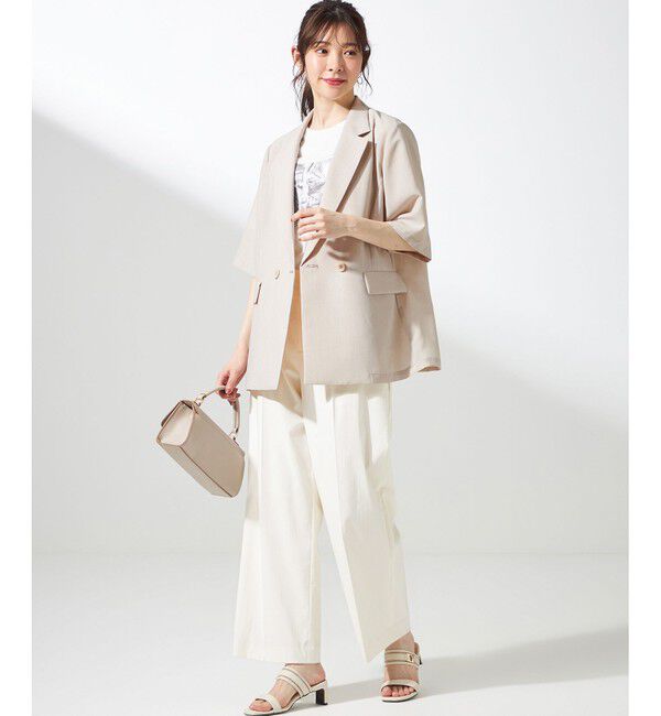 ANY SIS「【接触冷感・速乾・UVカット・洗える】スイートクール ジャケット」|テーラードジャケット|