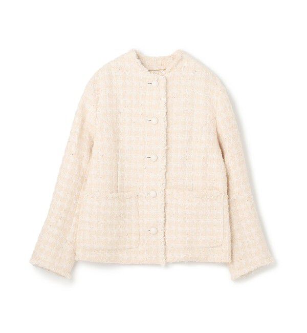 BEIGE,「【S-size】MONGE / ノーカラージャケット」|ノーカラージャケット|