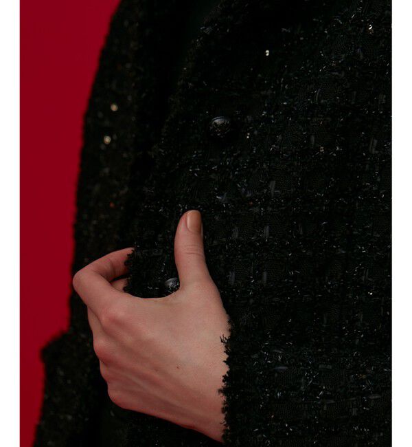 BEIGE,「【S-size】MONGE / ノーカラージャケット」|ノーカラージャケット|