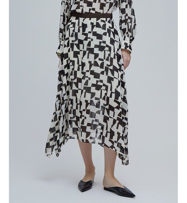 BEIGE,「LUCIE / ランダムヘムスカート」|スカート|Absinthe&times;Brown