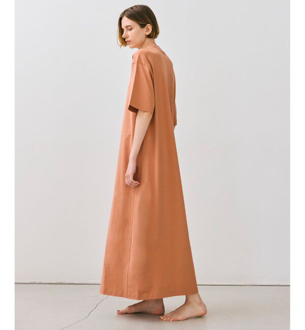 BEIGE,「【BEIGE,ecru/WEB限定・洗える】JERSEY STITCH / コットンAラインワンピース」|ワンピース|