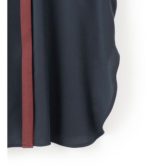 BEIGE,「【洗える】SIBYLLE / 配色カラーロングパフスリーブブラウス」|シャツ・ブラウス|