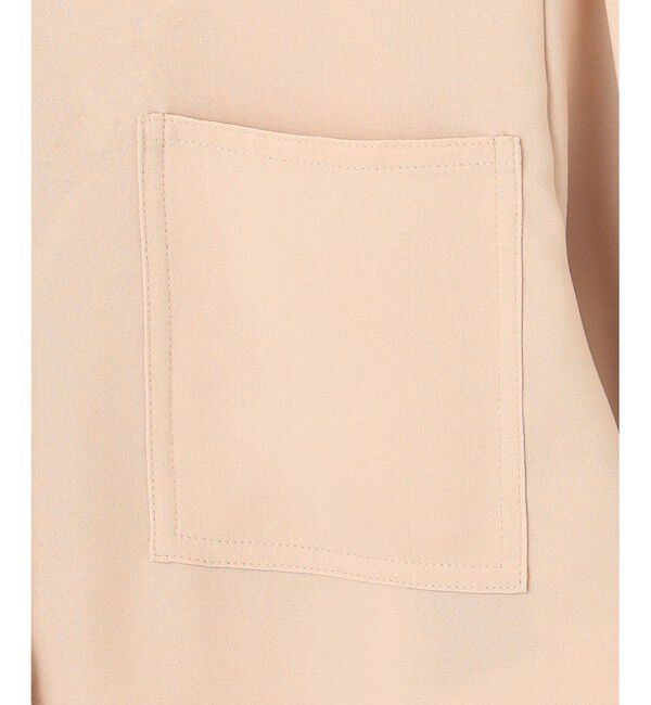 BEIGE,「【WEB限定・洗える】CLARION / ゴールド釦クルーネックブラウス」|シャツ・ブラウス|