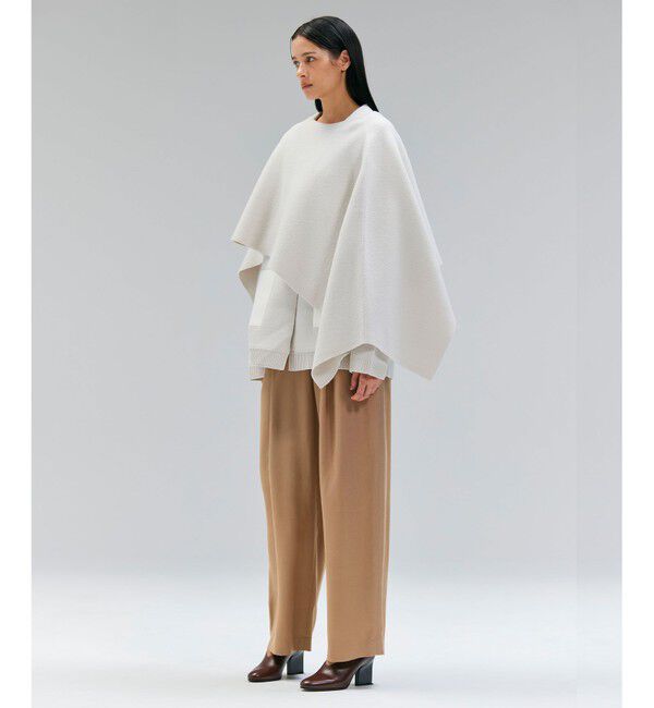 BEIGE,「CHICORA / プルオーバーウールニットケープ」|ストール|