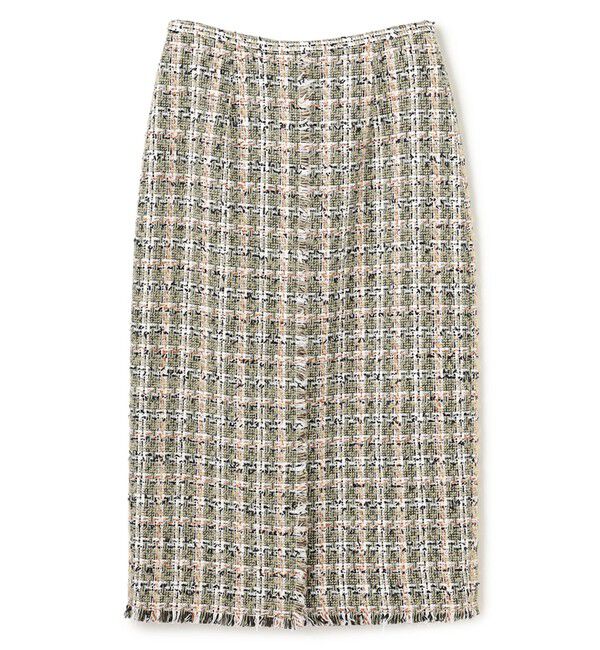 BEIGE,「BERYL / ファンシーツイード Iラインスカート」|スカート|