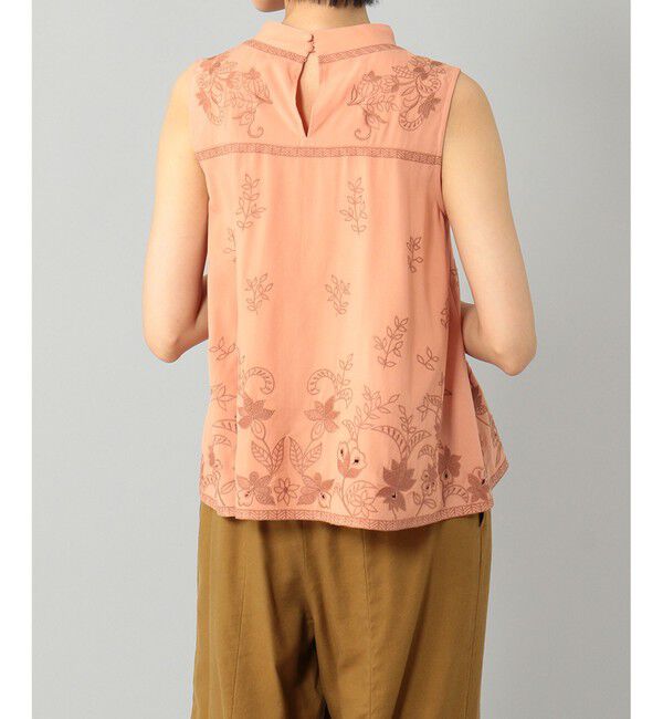 GRACE CONTINENTAL「刺繍ハイネックノースリーブ」|シャツ・ブラウス|