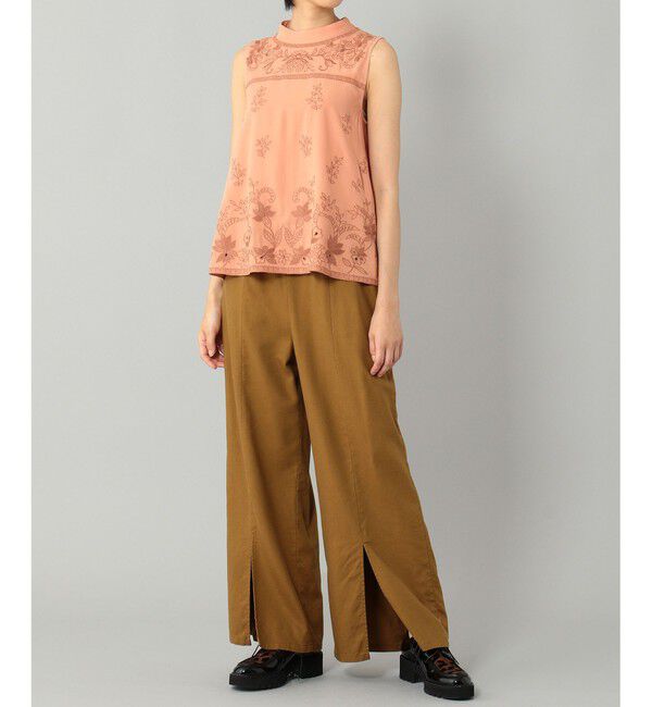 GRACE CONTINENTAL「刺繍ハイネックノースリーブ」|シャツ・ブラウス|