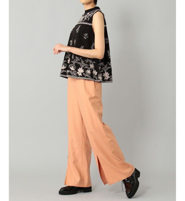 GRACE CONTINENTAL「刺繍ハイネックノースリーブ」|シャツ・ブラウス|