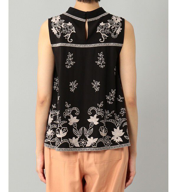 GRACE CONTINENTAL「刺繍ハイネックノースリーブ」|シャツ・ブラウス|