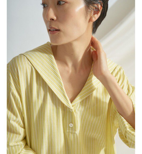  「セーラーカラー刺繍ワンピース」|ワンピース|