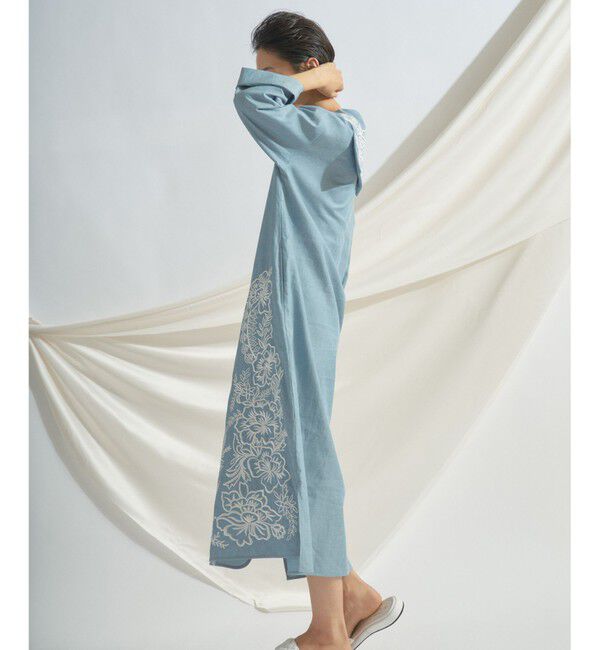  「セーラーカラー刺繍ワンピース」|ワンピース|