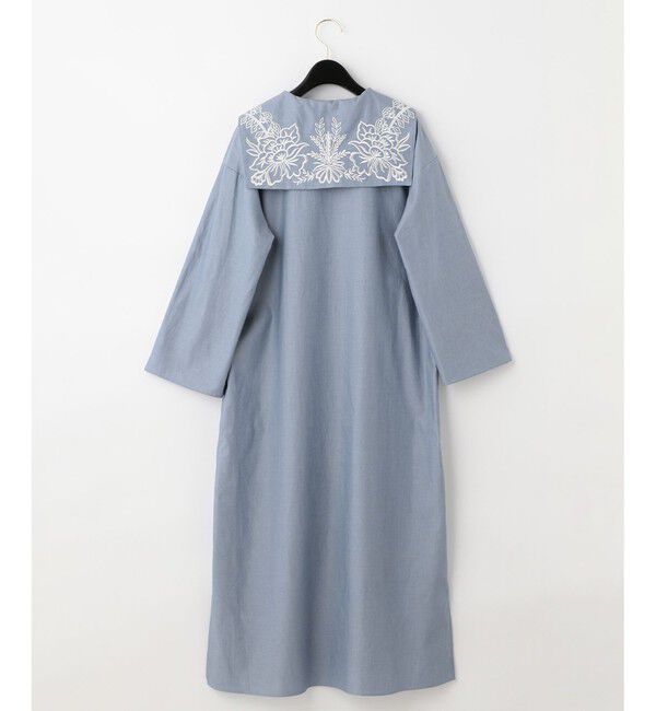  「セーラーカラー刺繍ワンピース」|ワンピース|