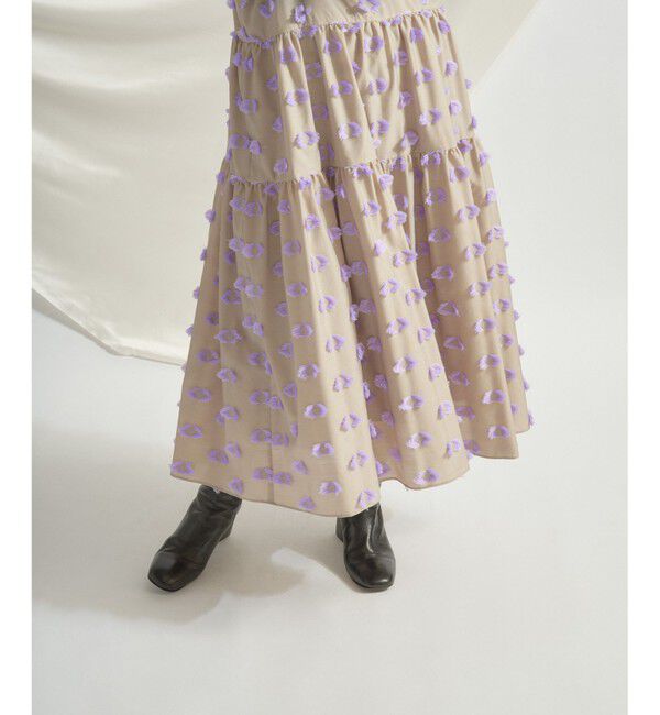  「カットジャガードノースリーブワンピース」|ワンピース|