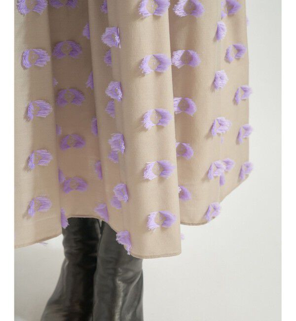  「カットジャガードノースリーブワンピース」|ワンピース|