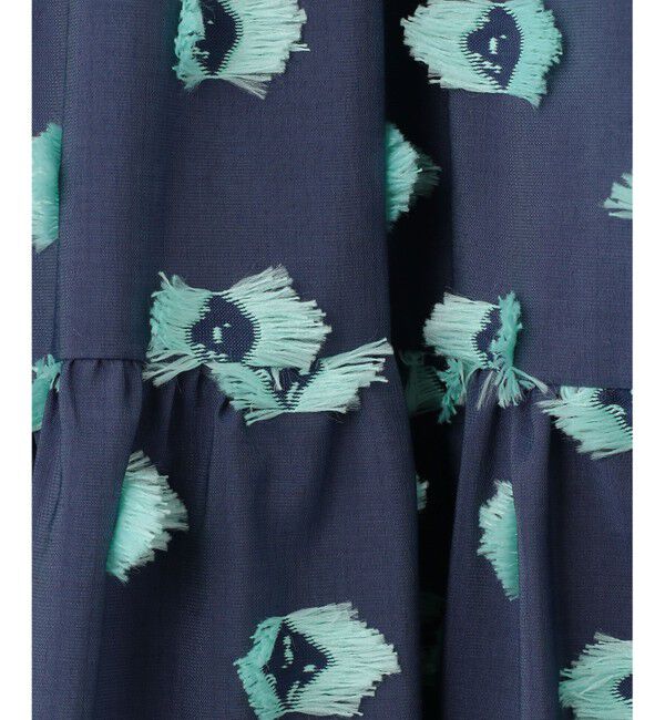  「カットジャガードノースリーブワンピース」|ワンピース|