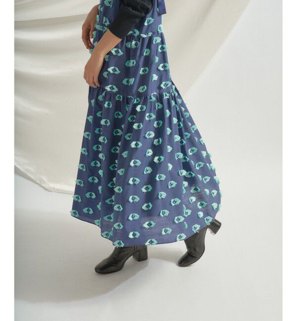  「カットジャガードノースリーブワンピース」|ワンピース|