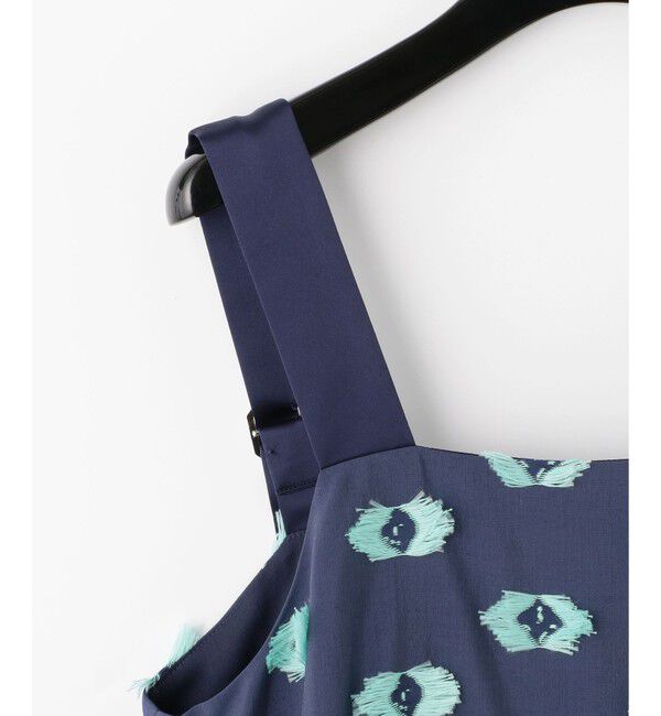  「カットジャガードノースリーブワンピース」|ワンピース|