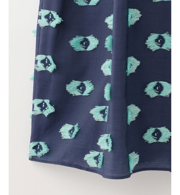  「カットジャガードノースリーブワンピース」|ワンピース|