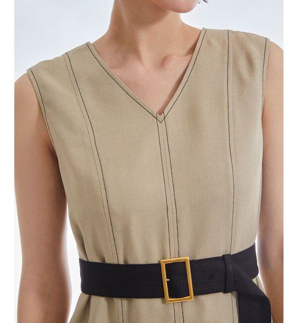  「ステッチフレアサックワンピース」|ワンピース|