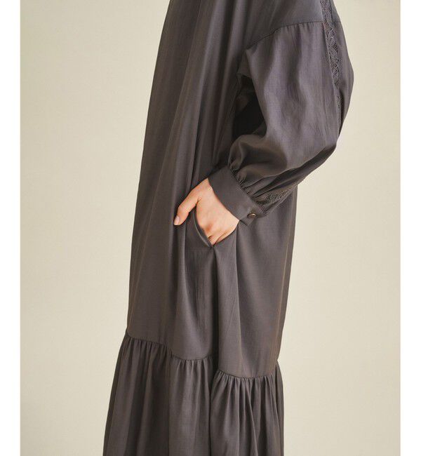  「ライトタフタシャツワンピース」|ワンピース|