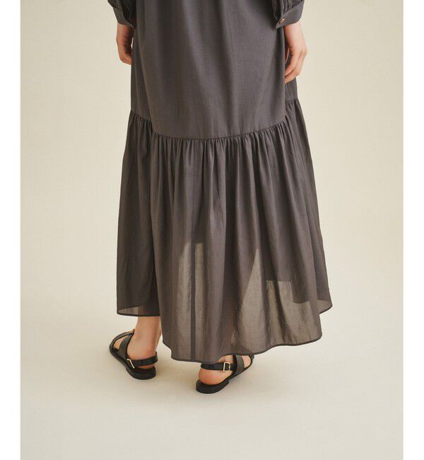  「ライトタフタシャツワンピース」|ワンピース|