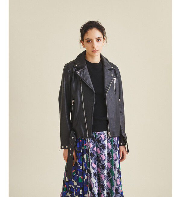 Grace Class「スタッズライダースジャケット」|ライダースジャケット|ブラック