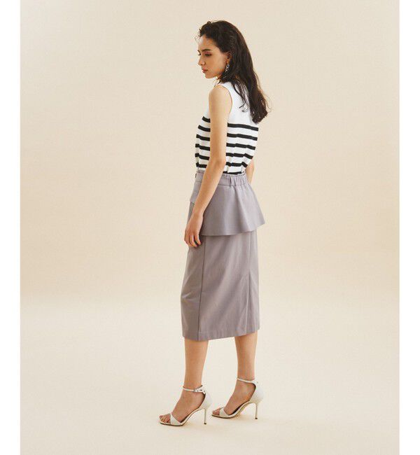 Grace Class「ビットベルト付裏毛タイトスカート」|スカート|