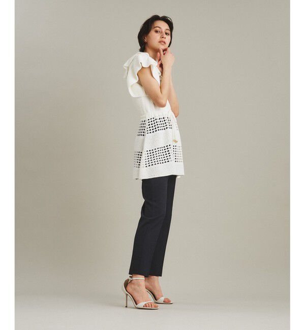 GRACE CONTINENTAL「タックスクエアニットトップ」|ニット・セーター|