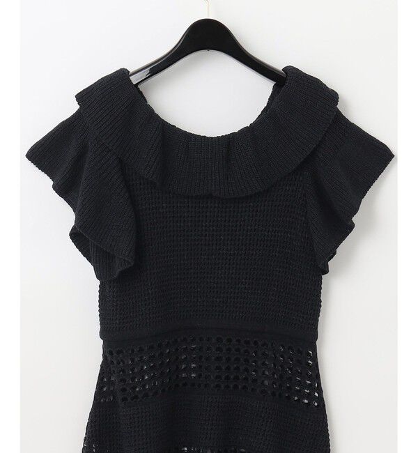 GRACE CONTINENTAL「タックスクエアニットトップ」|ニット・セーター|