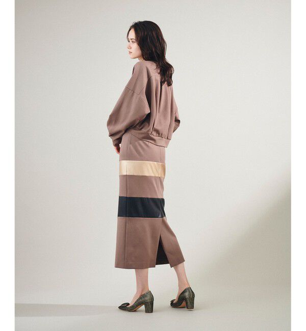 Grace Class「ポンチコンビスカート」|スカート|グレー