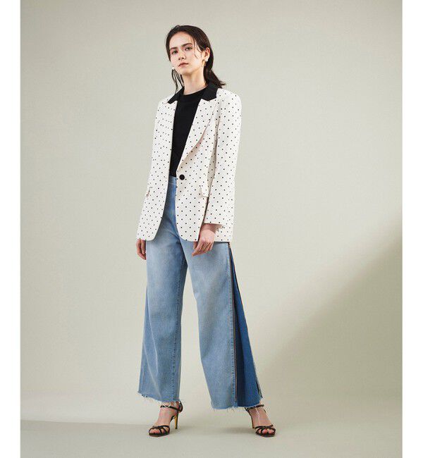 Grace Class「トリアセドットプリントジャケット」|テーラードジャケット|