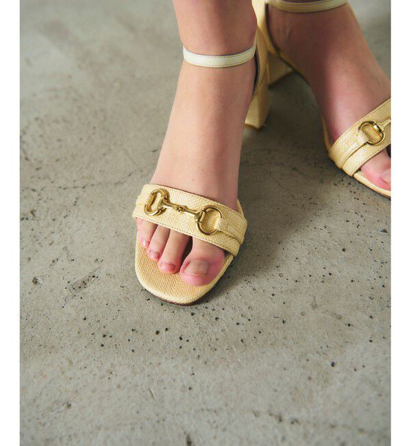 GRACE CONTINENTAL「CORSO ROMA ジュートビットサンダル」|サンダル|ホワイト