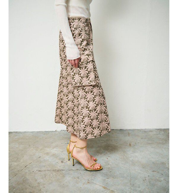 Grace Class「パームモチーフカーゴスカート」|スカート|カーキ