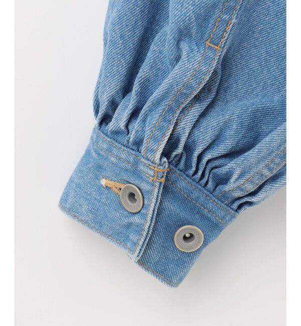 GRACE CONTINENTAL「ノーカラーデニムジャケット」|デニムジャケット|