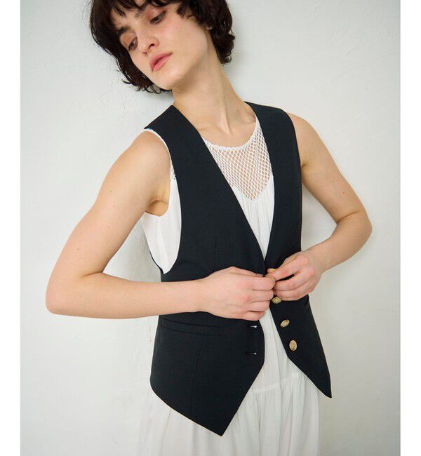 Grace Class「リネン混ツイルジレ」|ベスト・ジレ|