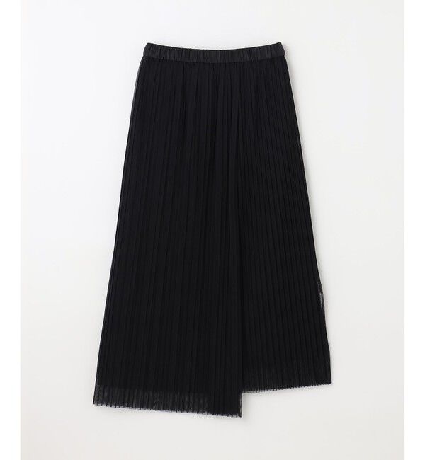 GRACE CONTINENTAL「チュールタイトプリーツスカート」|タイト|